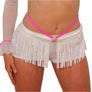 Sparkle Fringe Belt (White)