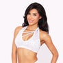 Milan Sequin Halter with Mesh Waist Short
