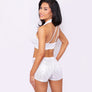 Milan Sequin Halter with Mesh Waist Short