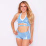 Coastal Wrap Halter with the Pinch Waist Short Set