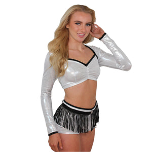 Sparkle Fringe Belt (Black)