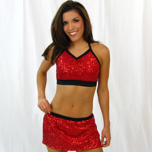 Sequin Skirt with Boy Shorts