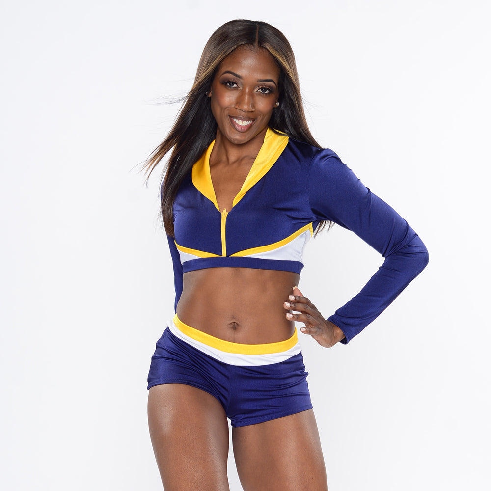 Striker Long Sleeve Crop Top and Short The HOUSE of AKD by